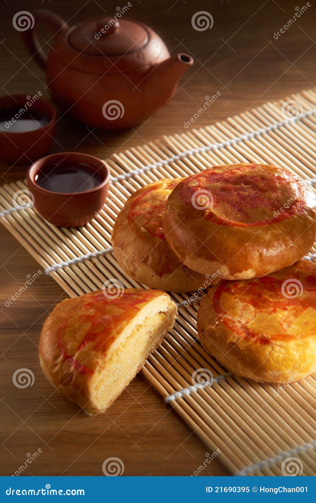 Asian Bean Biscuit stock image. Image of snack, brown 21690395