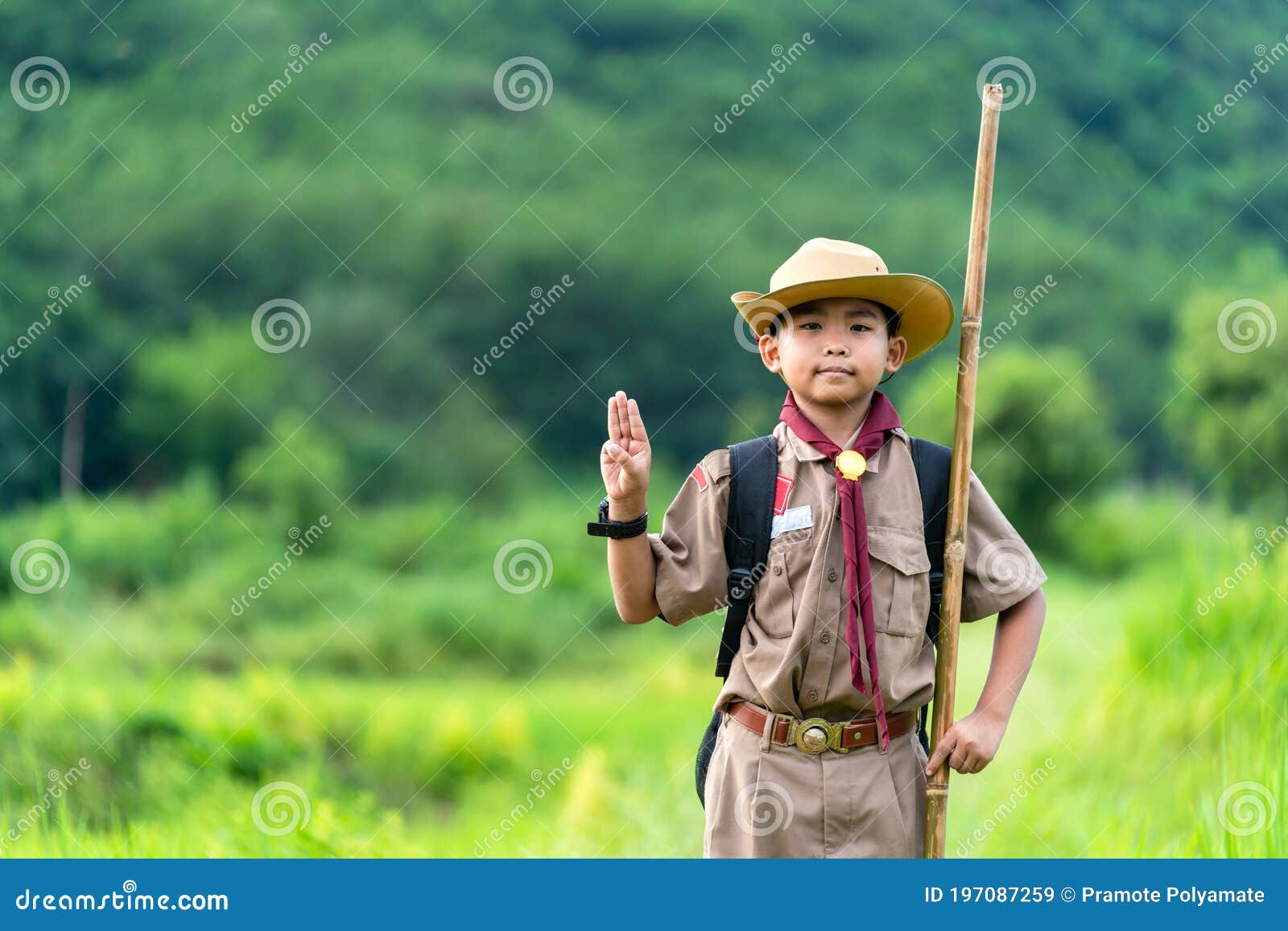 boy scouts handshake with left hand in greeting Boy Scout or