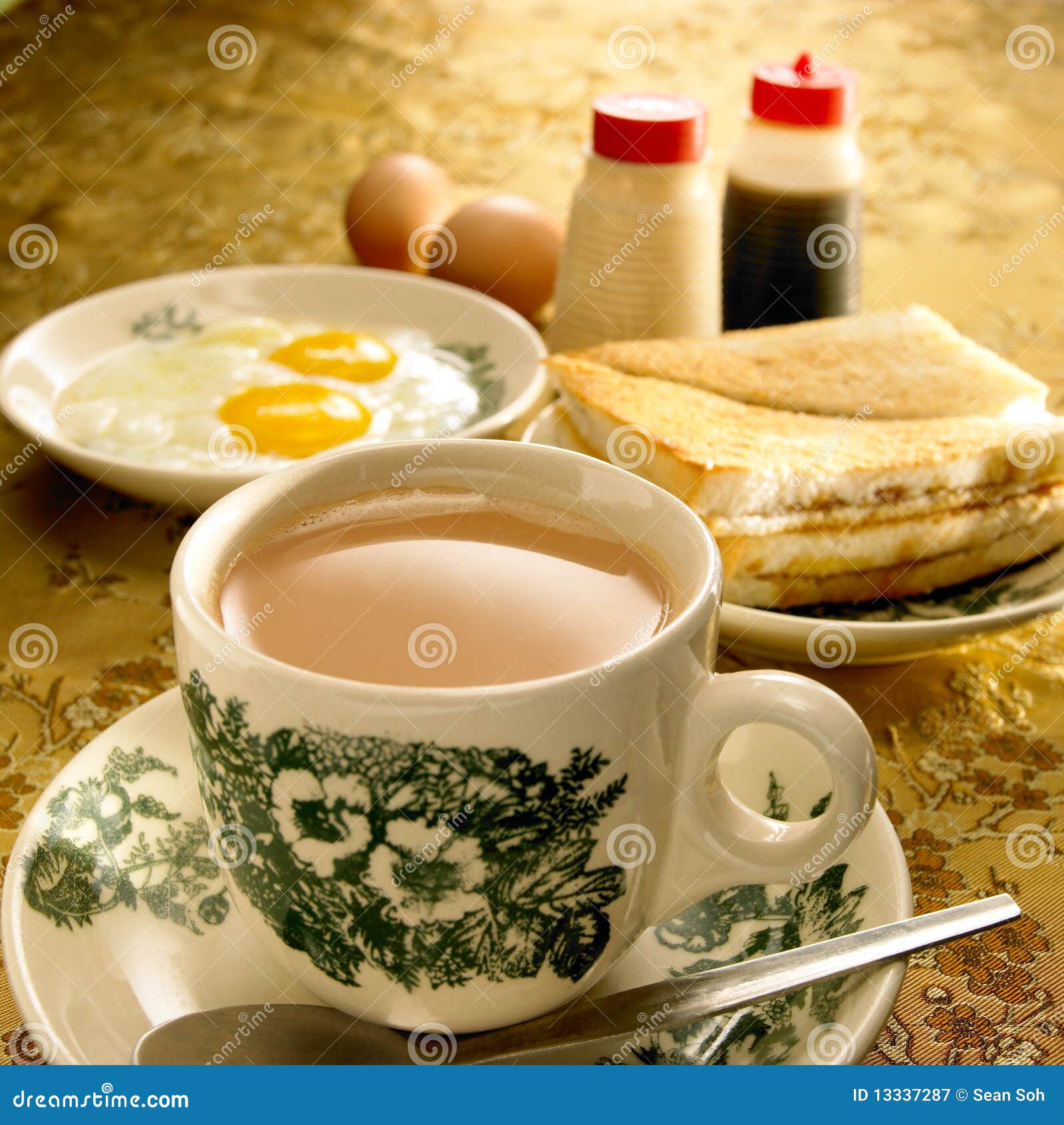 Asian Breakfast stock image. Image of sliced, boiled 13337287