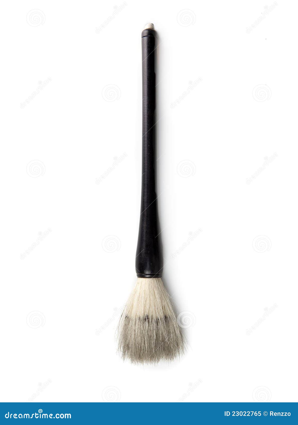 Asian Calligraphy Brush Isolated on White Stock Image Image of