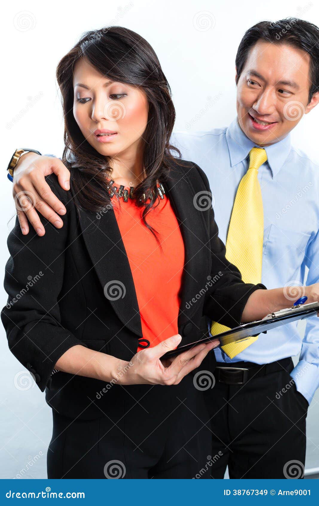 Asian Chinese Business Sexual Harassment Royalty Free Stock Images Image 38767349