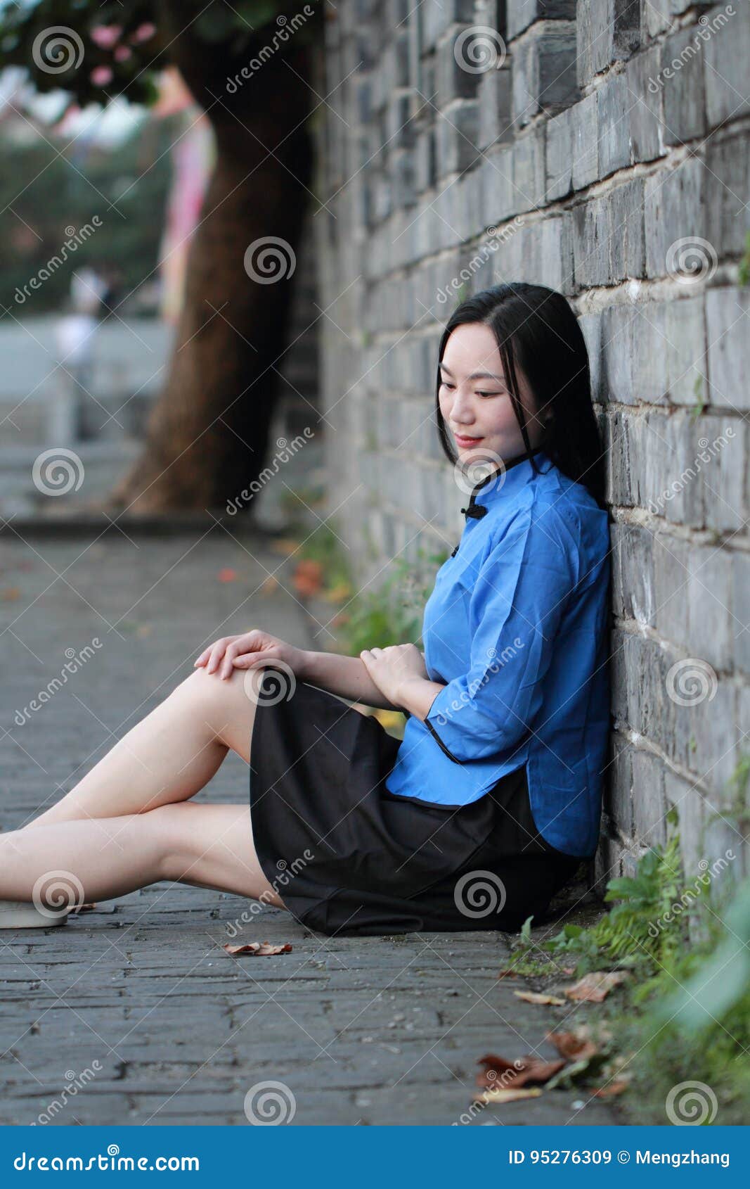 Asian Chinese Girls Wear Student Clothes In Republic Of China Stock Image Image Of Countryside Huizhou