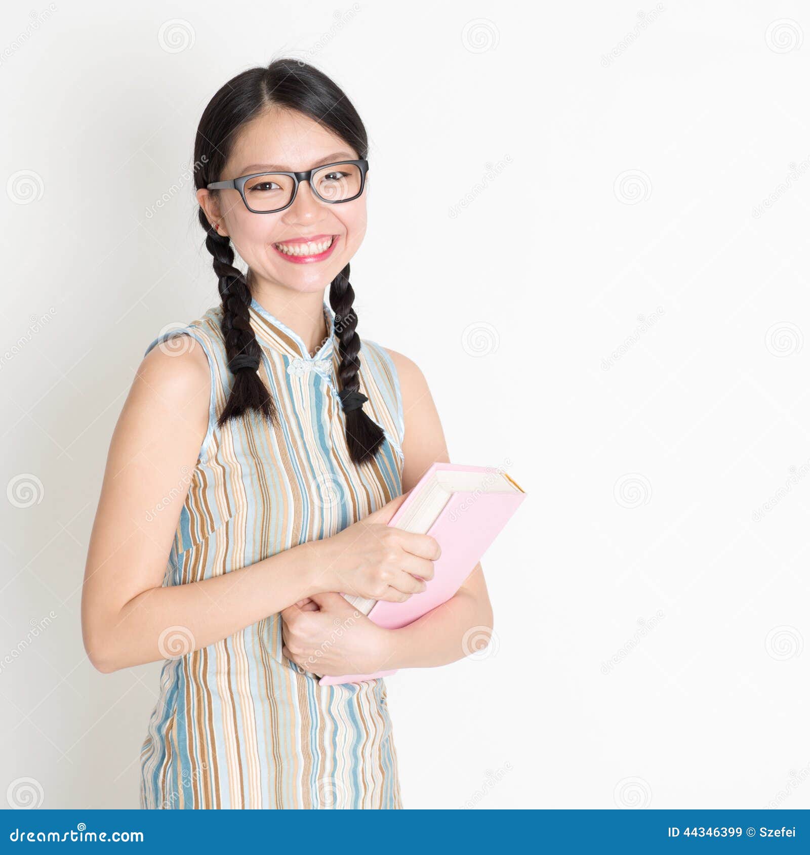 Asian Chinese School Girl Hands Holding Text Books Stock Image - Image of  background, culture: 44346399