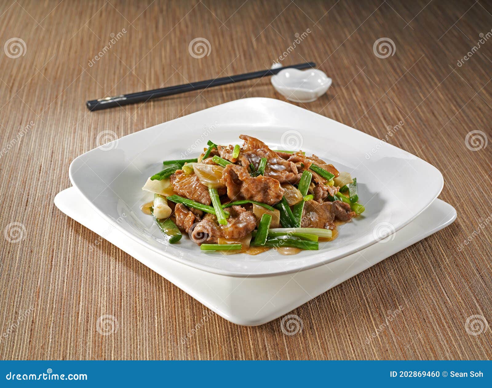 Asian Chinese Chinese Spring Onion Beef Stock Photo - Image of meal ...