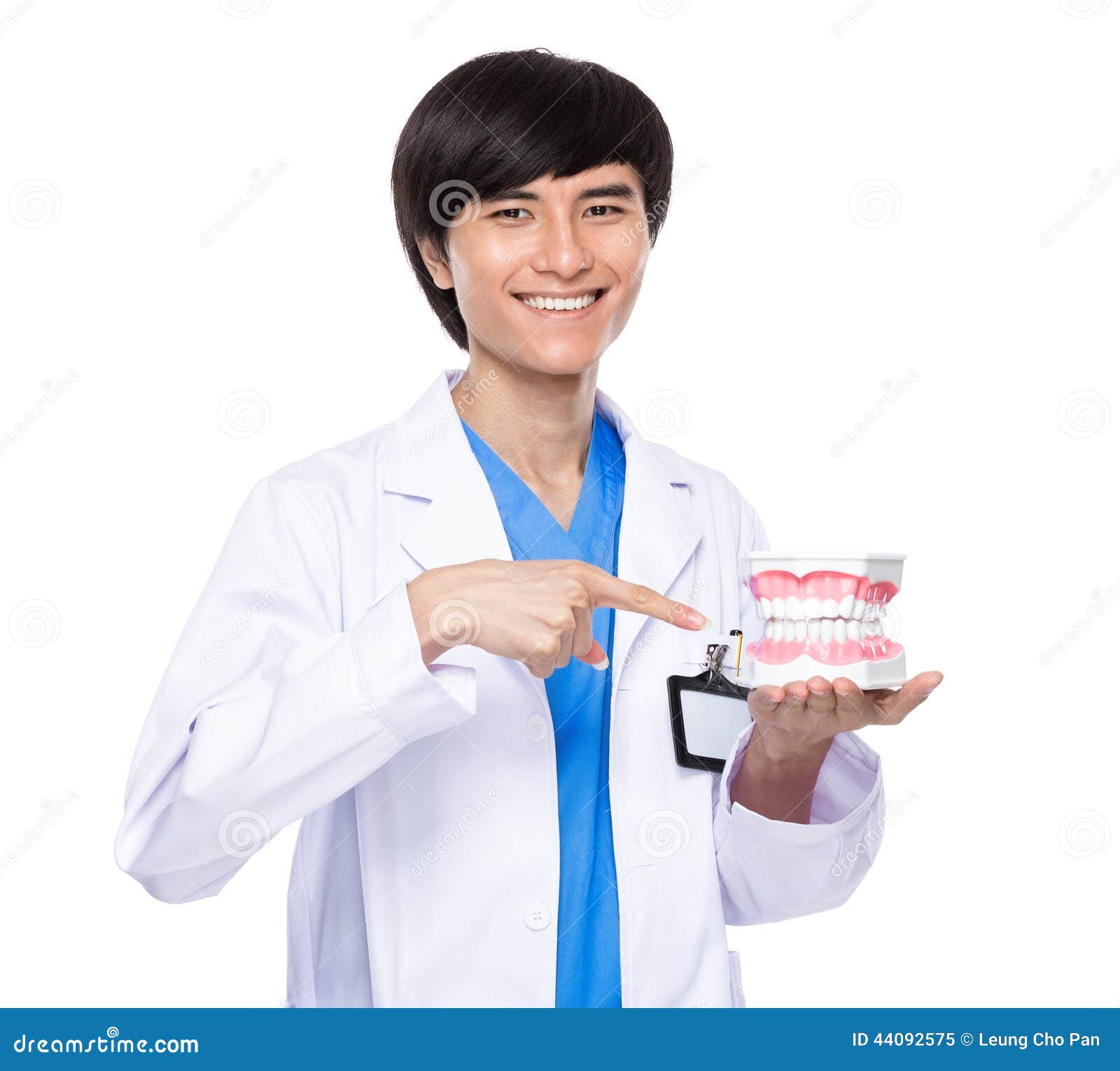 Asian dentist stock image. Image of isolated, handsome 44092575