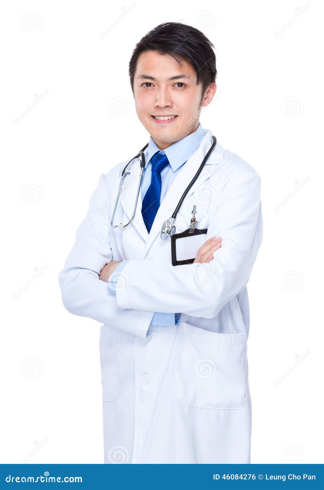 Asian doctor portrait stock photo. Image of cross, cheerful - 46084276