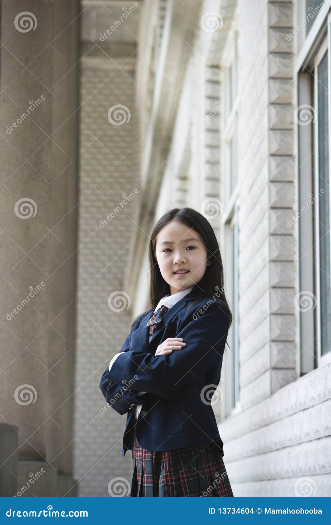 Asian Elementary Schoolgirl Stock Images Image 13734604