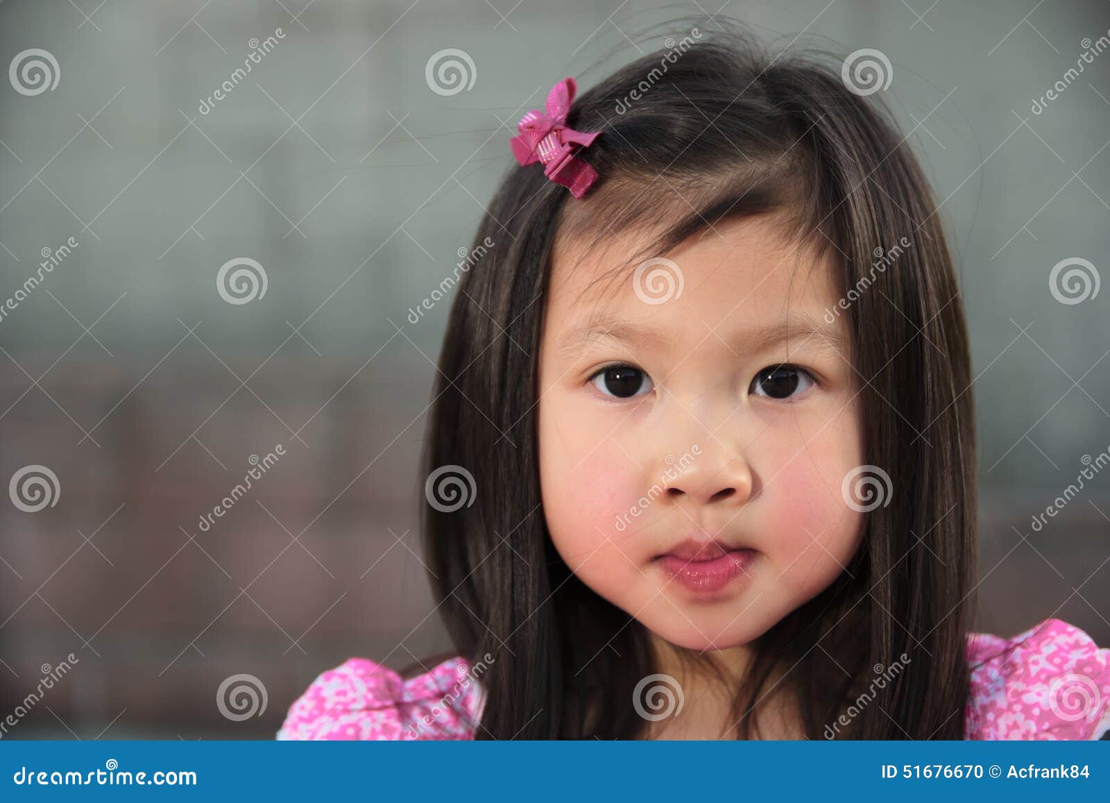 Asian Female Child in Pink Dress Stock Photo - Image of child, family ...