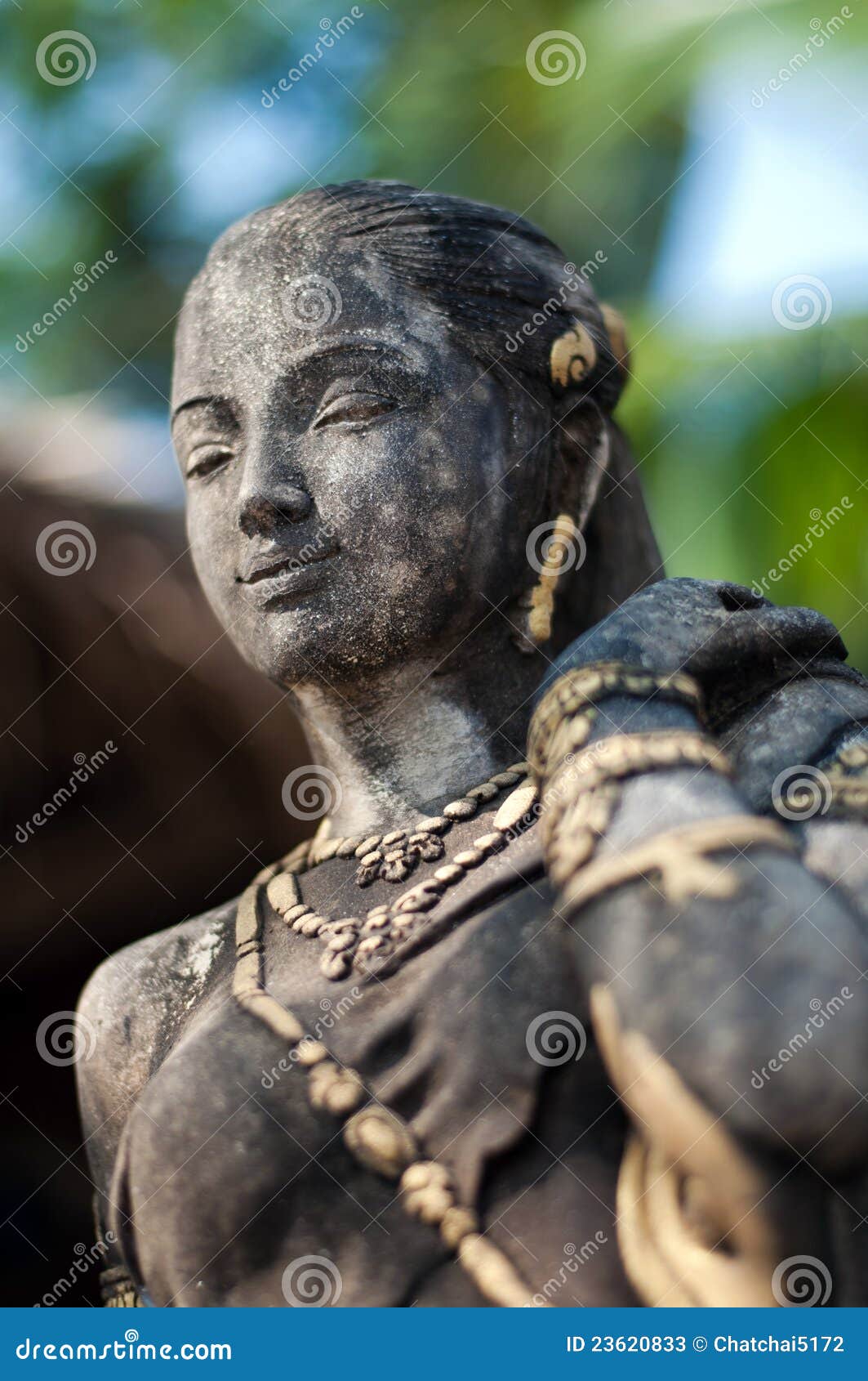Asian female statue stock image. Image of tour, statue 23620833