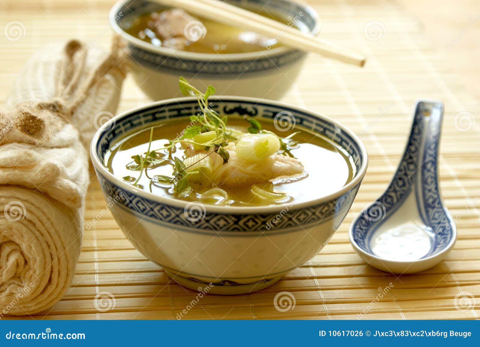 Asian Fish Soup with Noodle Stock Photo Image of food, eating 10617026
