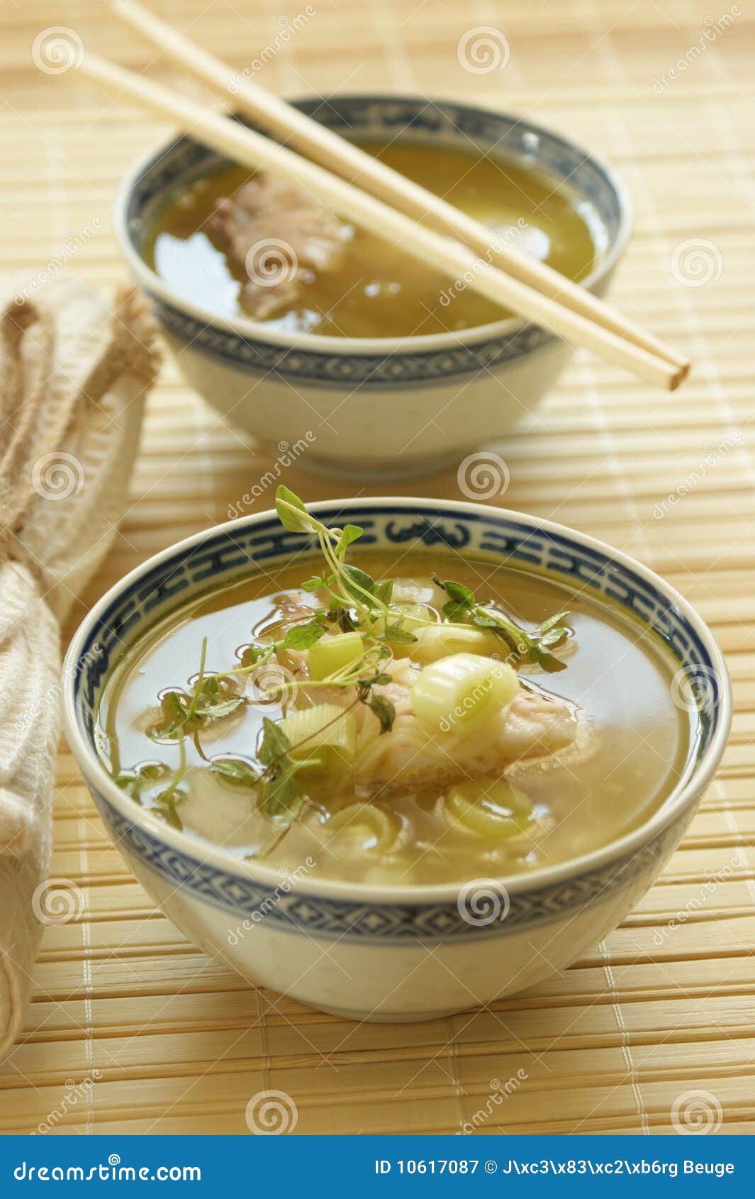 Asian Fish Soup with Noodle Stock Image Image of noodle, gourmet