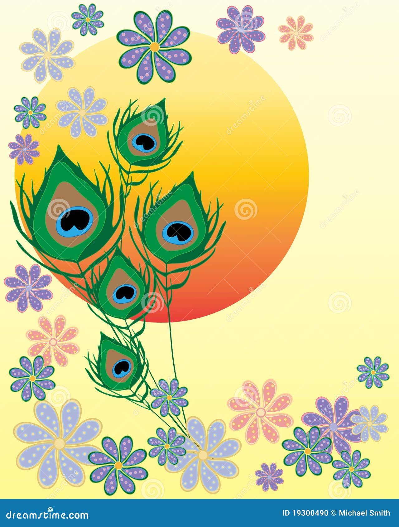 Asian flower design stock vector. Illustration of flora 19300490