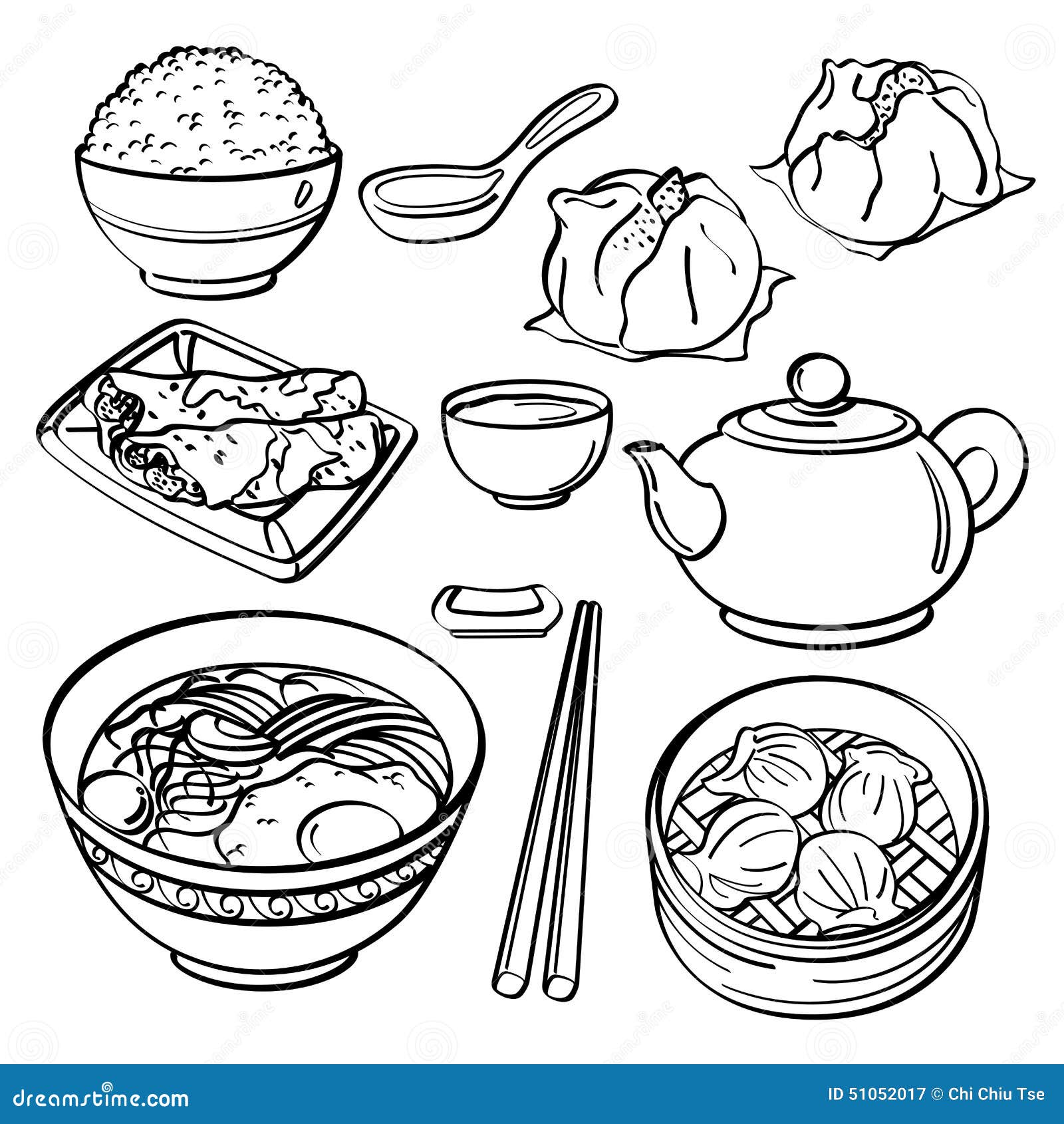 Instant Noodle Cup Doodle Drawing Vector Illustration | CartoonDealer