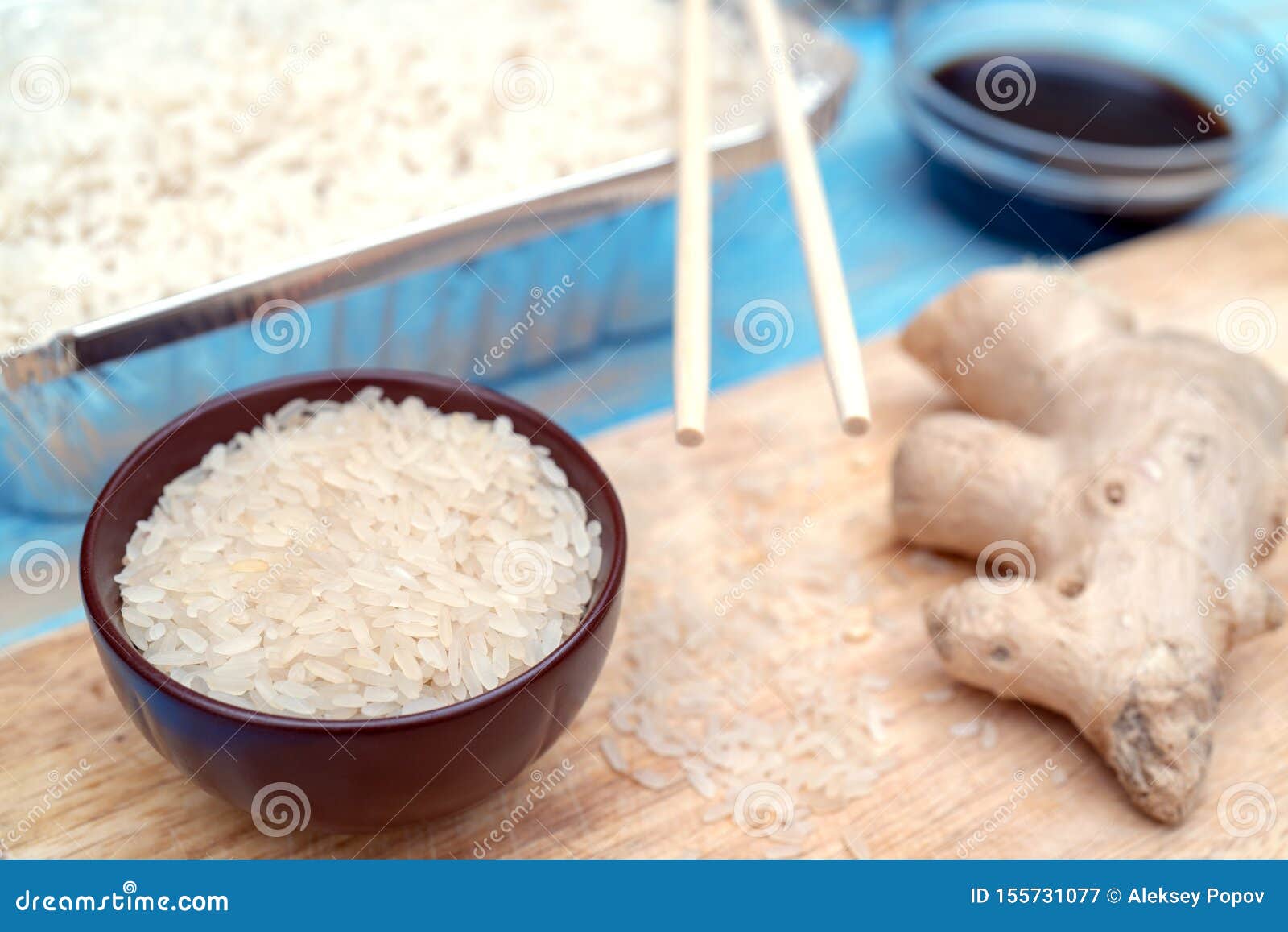 Asian food white rice stock image. Image of lunch, bowl 155731077