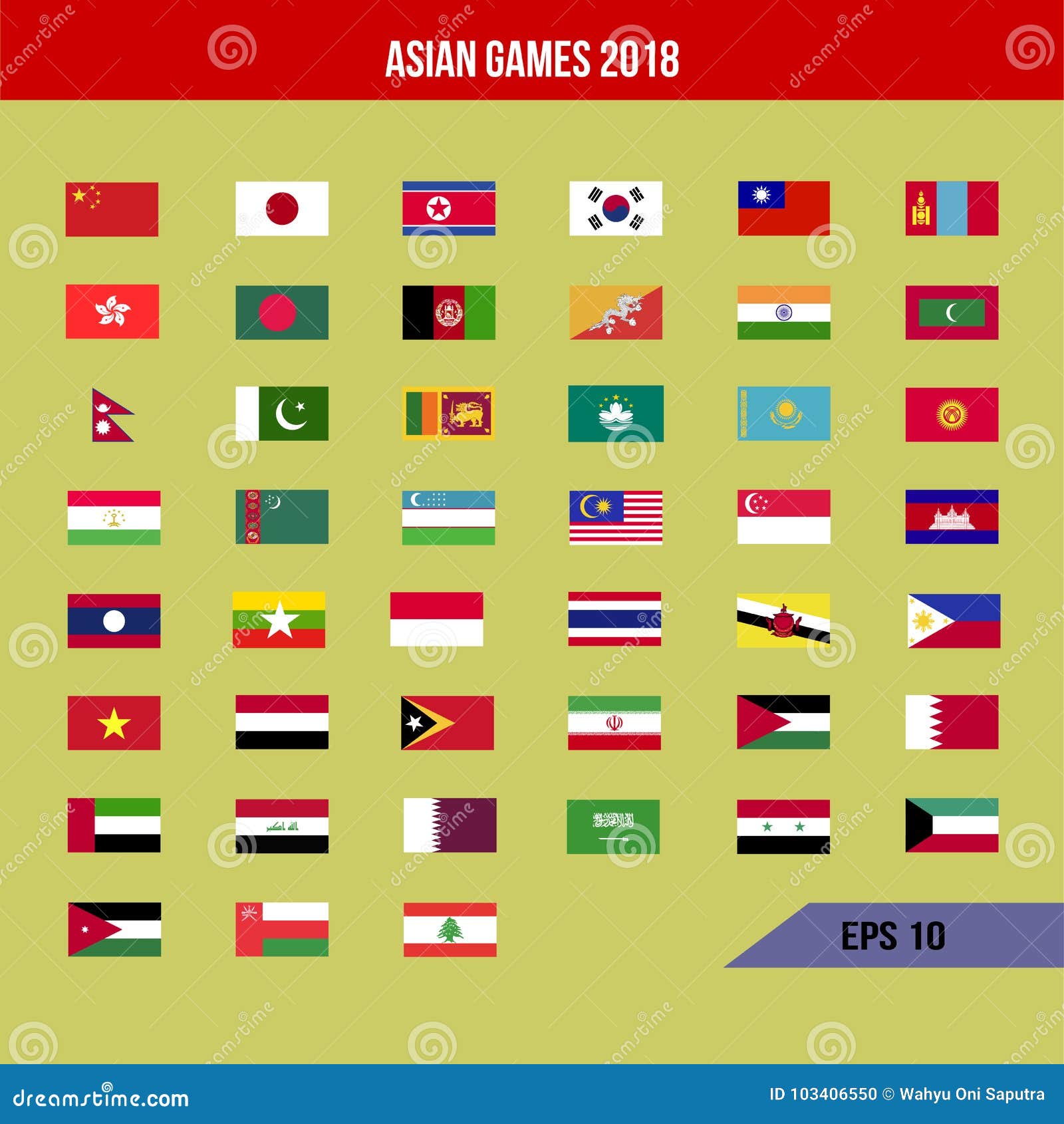 Asian games flag stock vector. Illustration of games 103406550