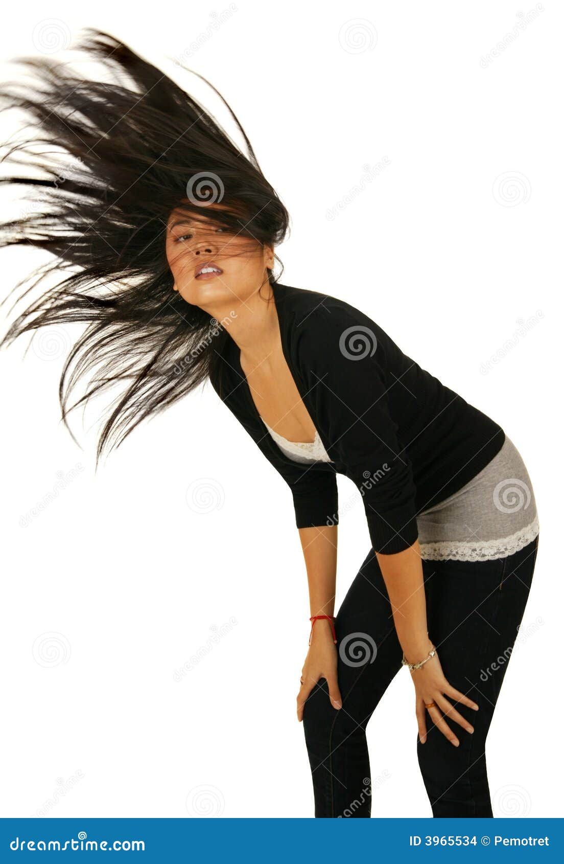 Asian Girl in Action stock photo. Image of healthy, women - 3965534