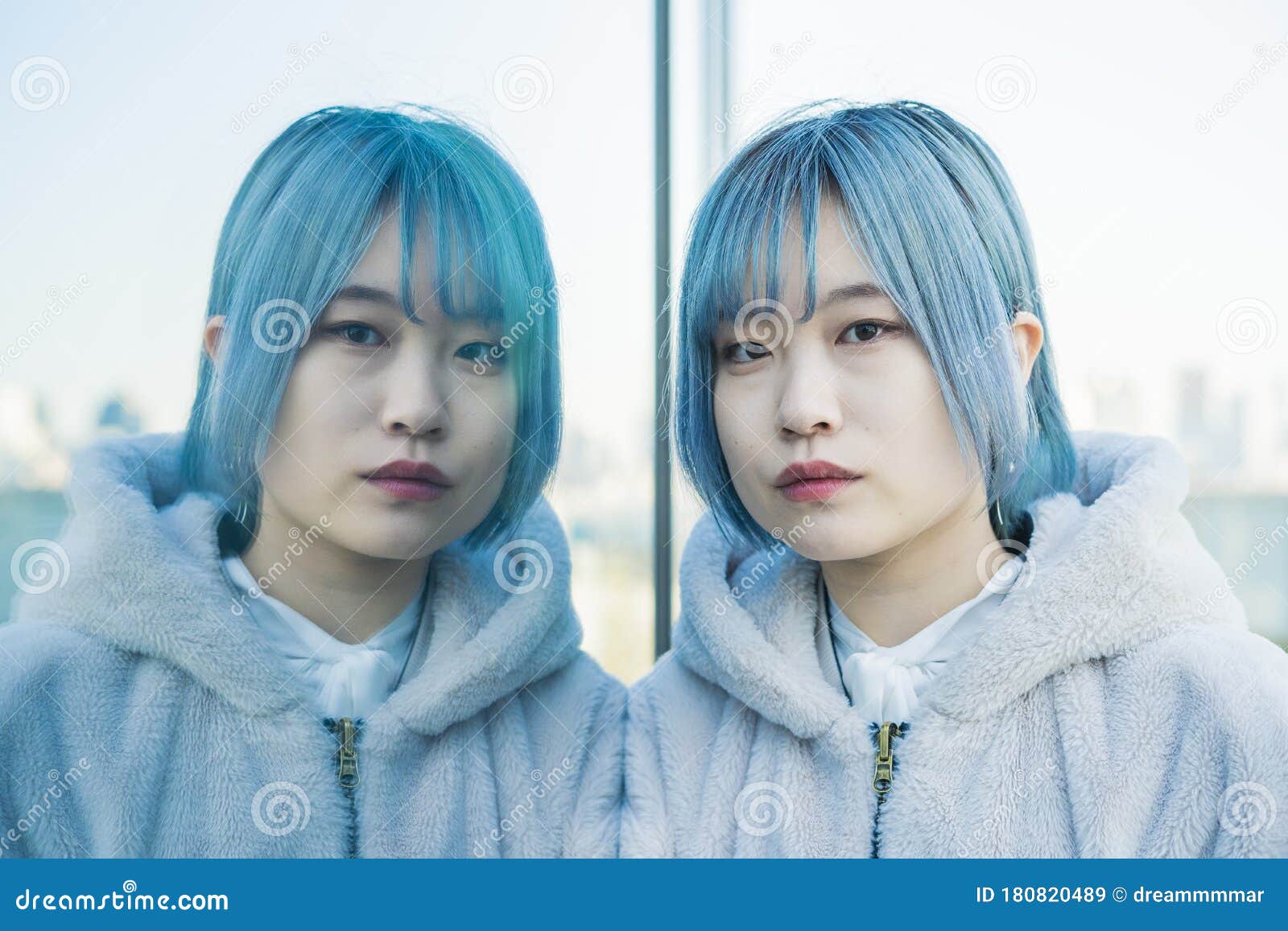 Blue Hair Asian Urban - wide 5