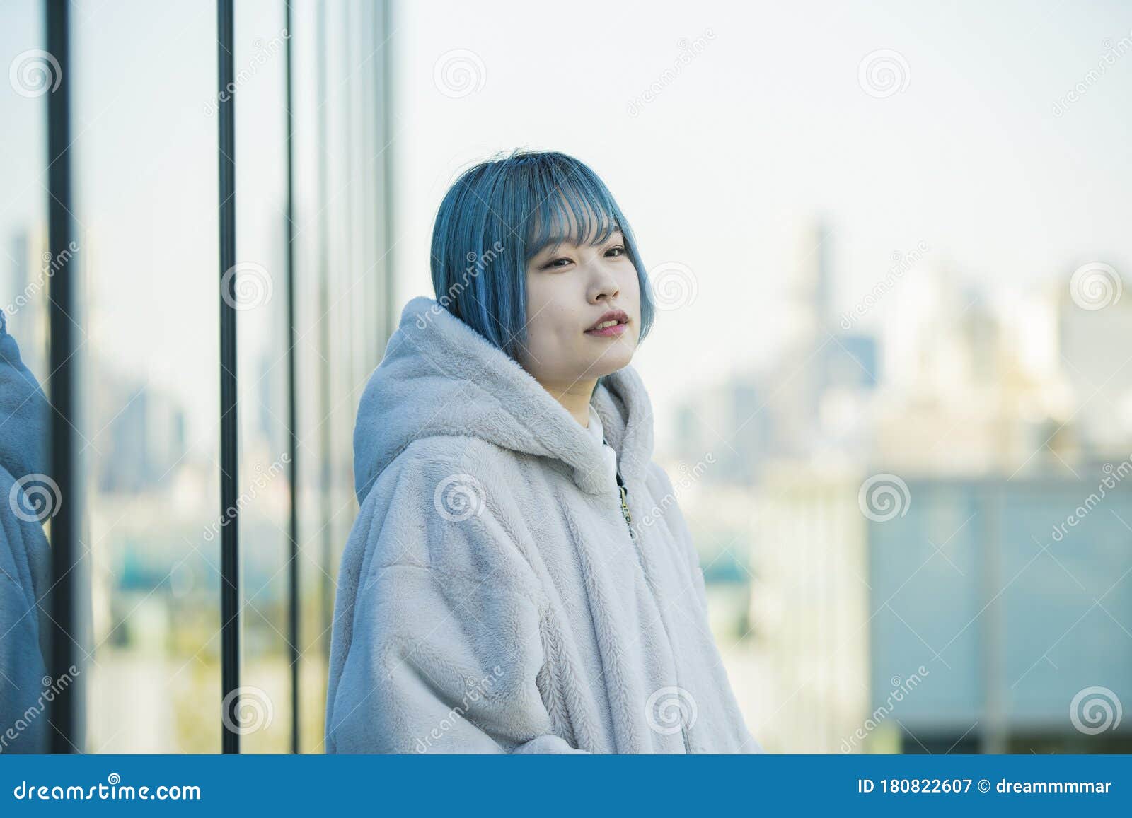 Blue hair Asian girl - wide 8