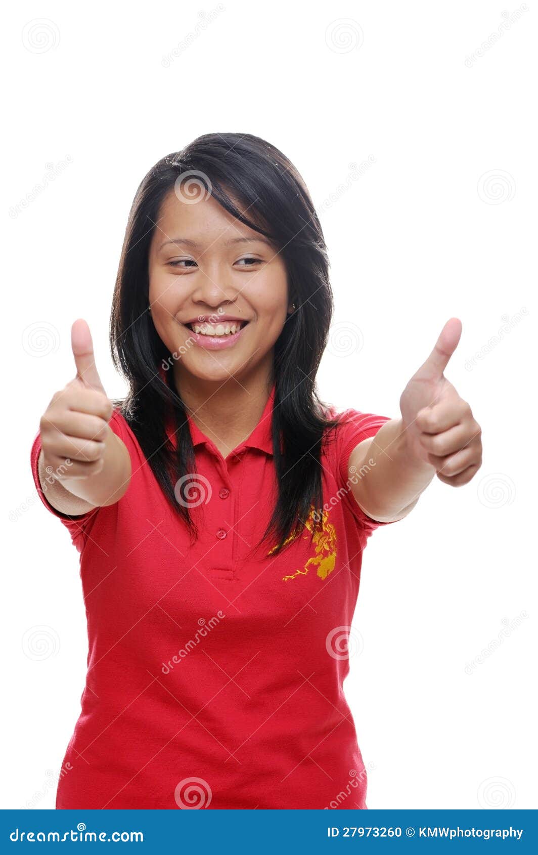 thumbs Asian girl