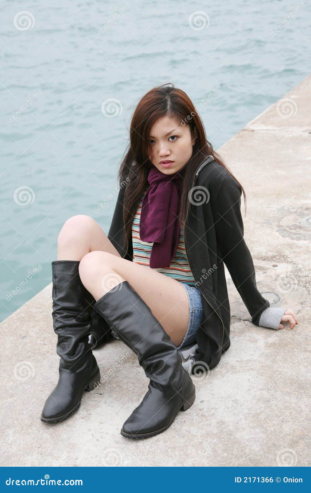 Asian Girl Wearing Boots Stock Photo Image Of Female 2171