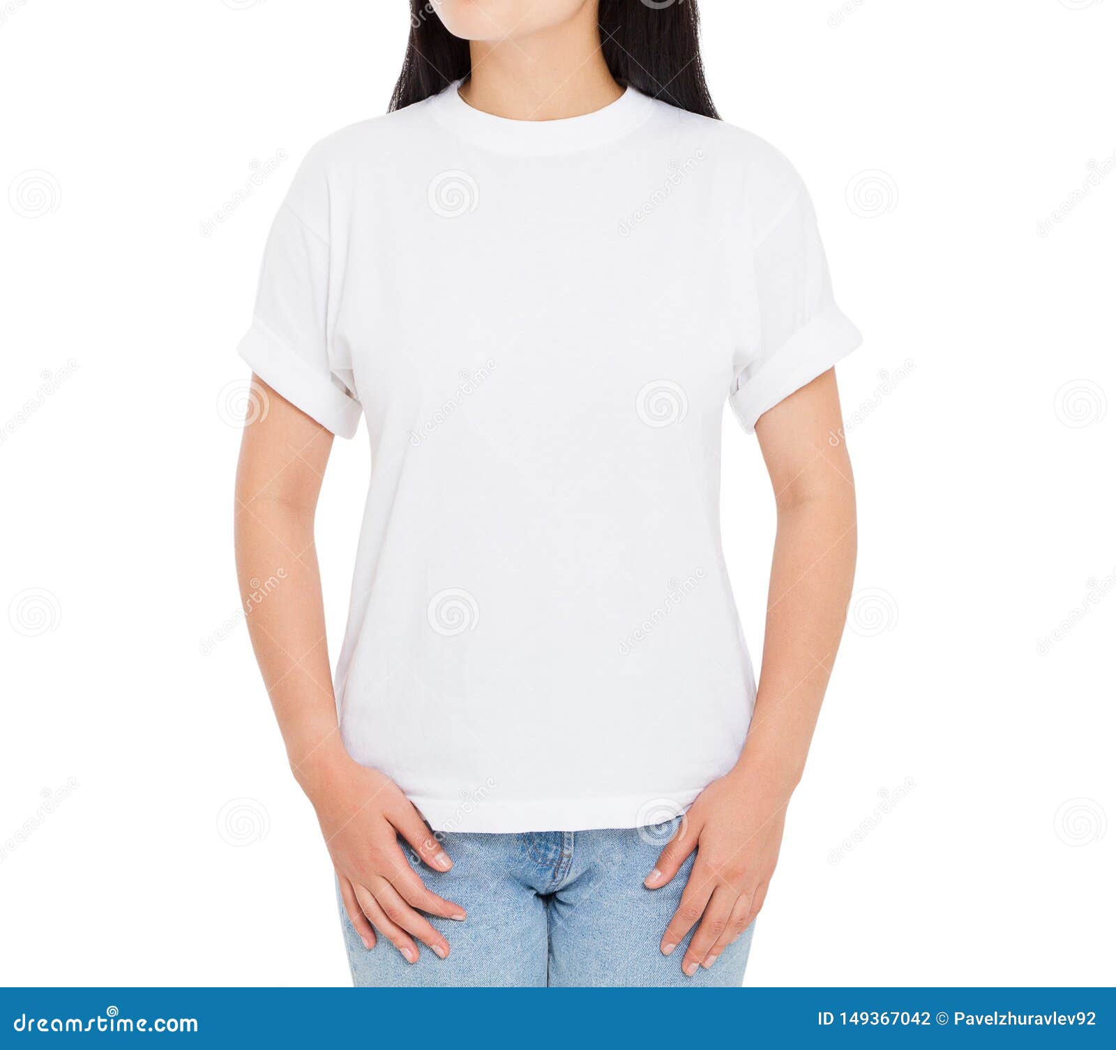 girl in white t shirt