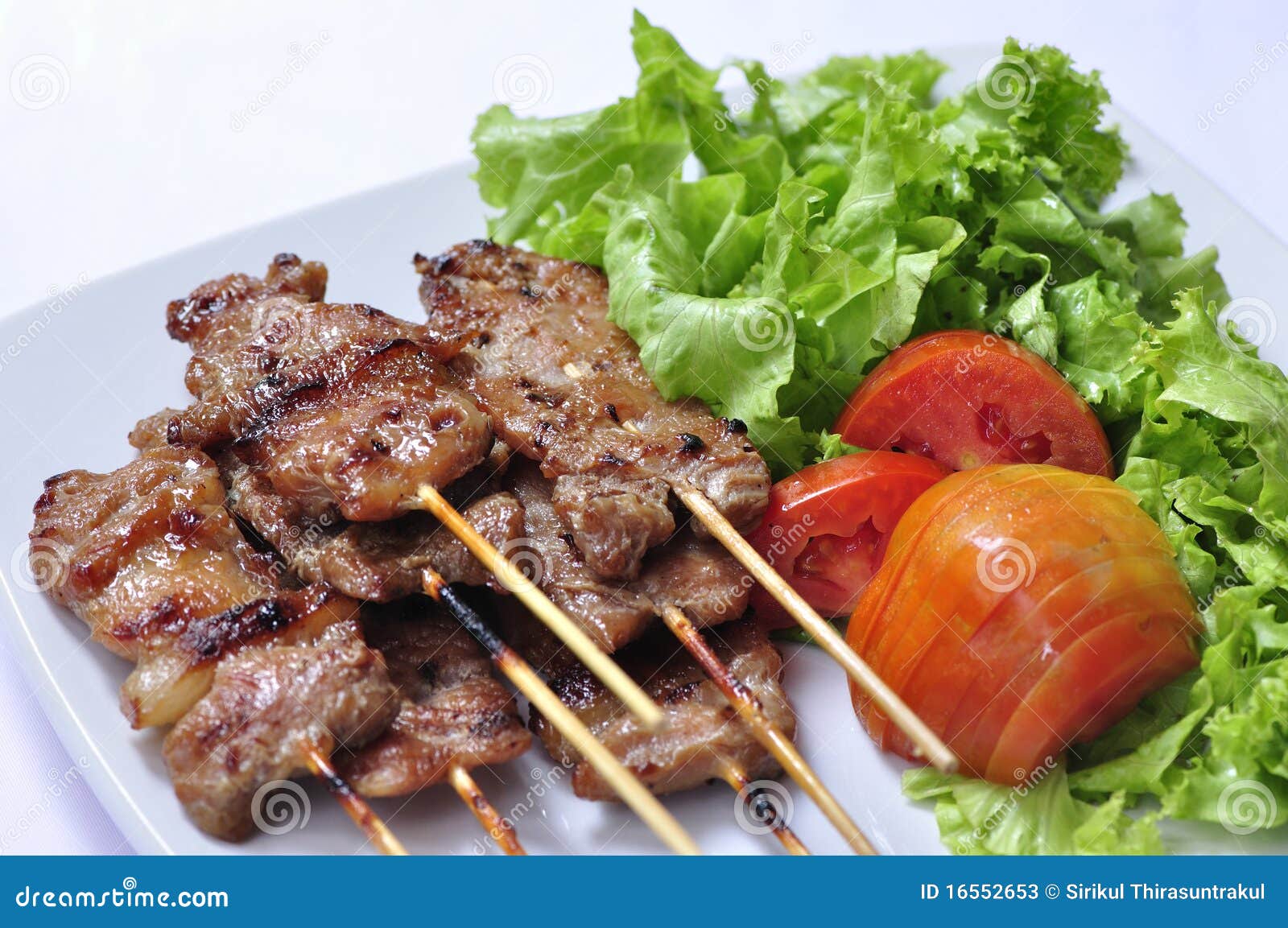 Asian Grilled Pork, Thai Food Stock Image Image of spicy, barbecued