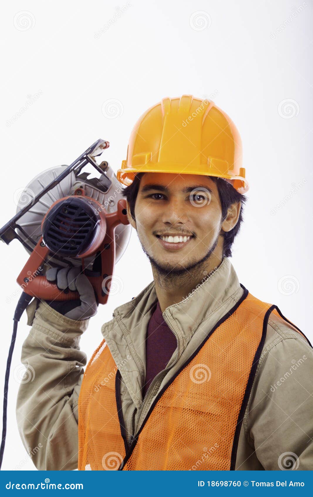 Asian hardhat worker stock photo. Image of workman, tradesman 18698760