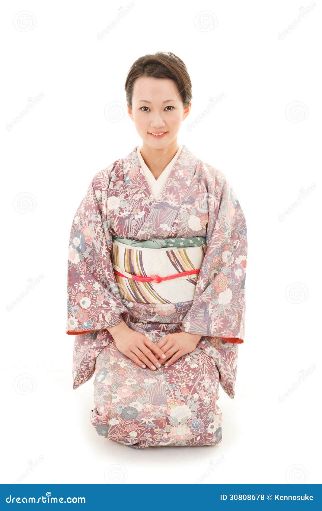 Asian kimono woman sit stock photo. Image of culture - 30808678