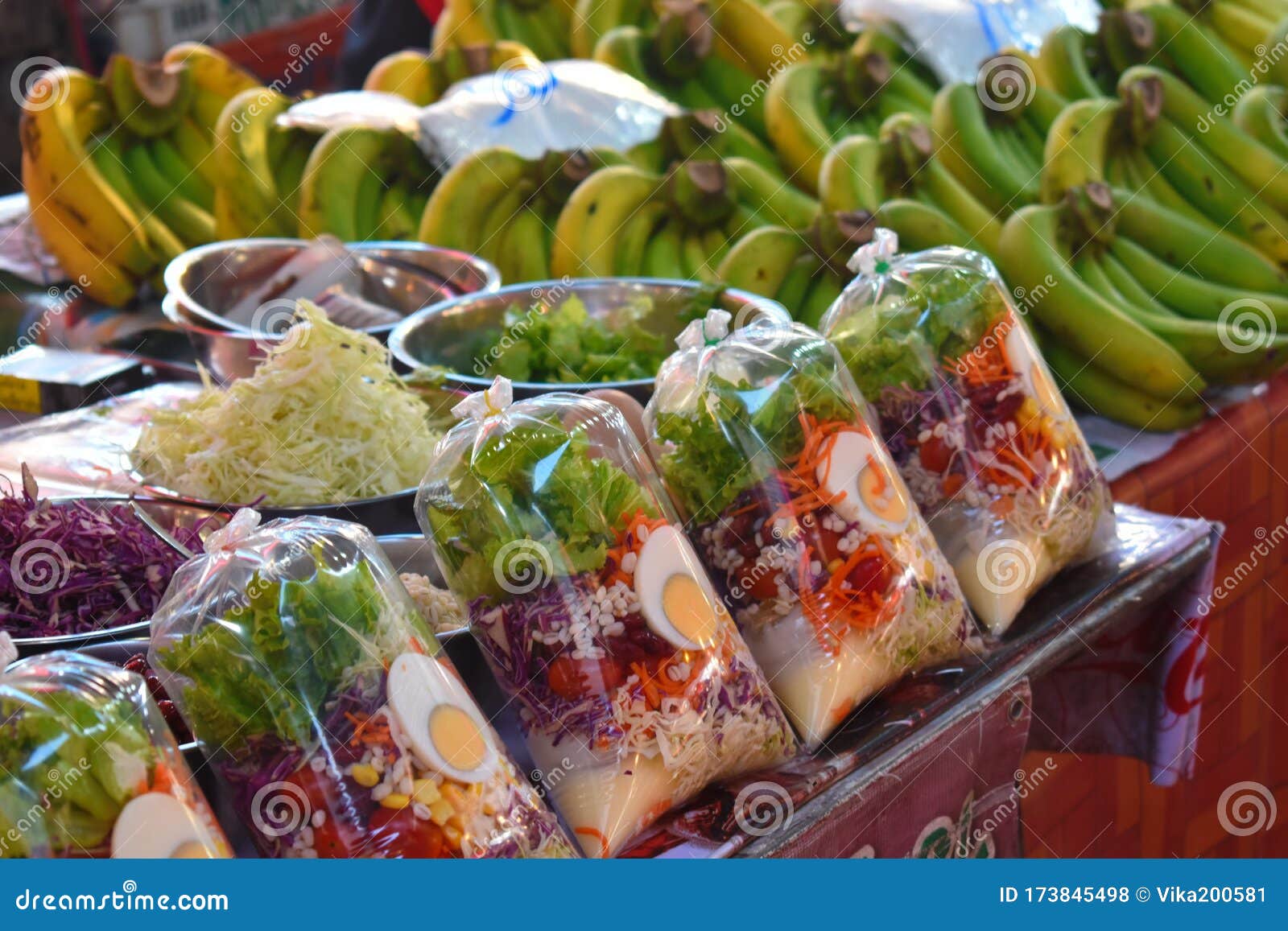 The Asian Kitchen. Food Market in Asia Stock Photo - Image of