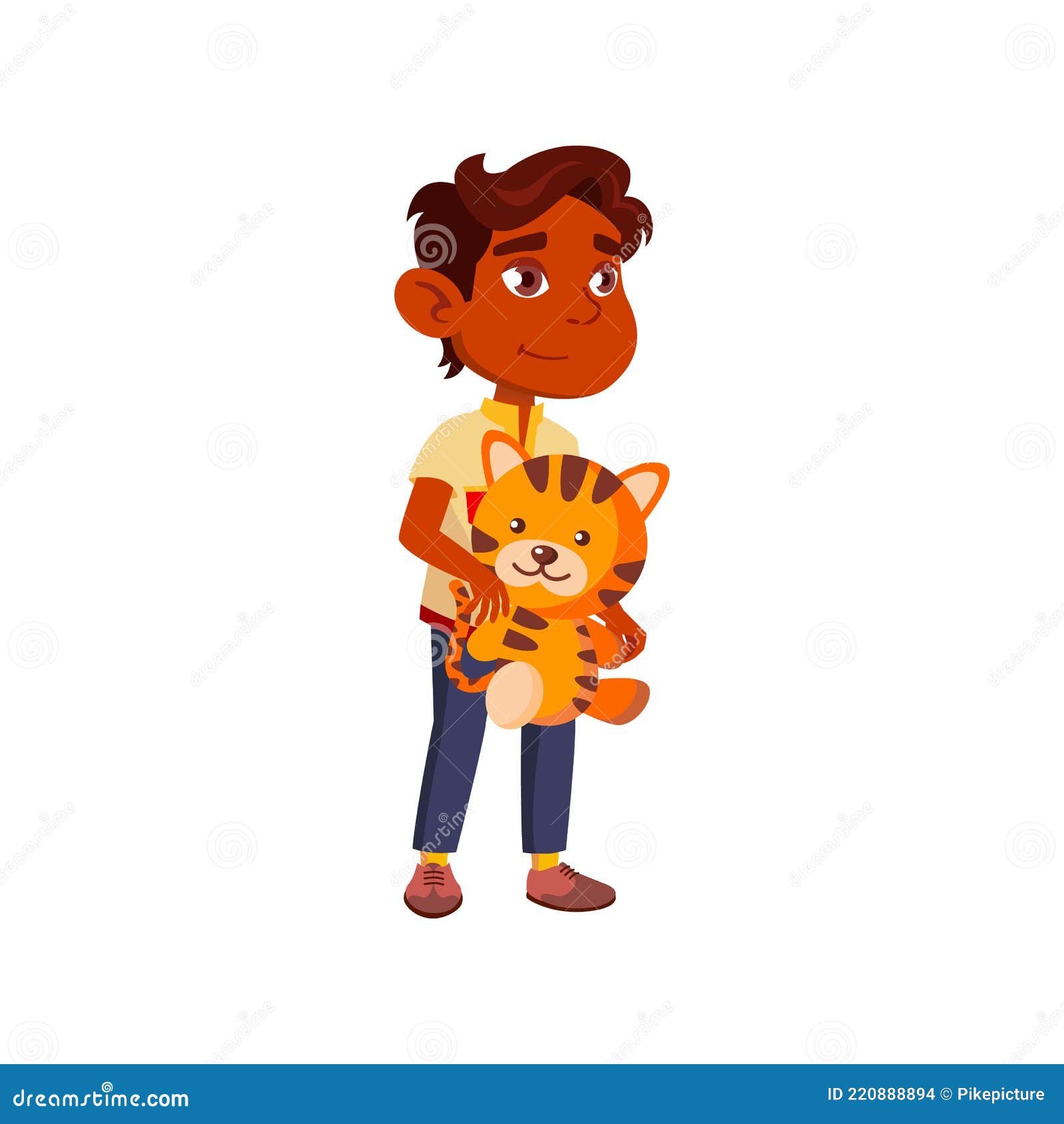 Asian Little Boy Holding Tiger Toy Cartoon Vector Stock Illustration - Illustration of character, avatar: 220888894 Asian Little Boy Holding Tiger Toy Cartoon Vector Stock Illustration - Illustration of character, avatar: 220888894