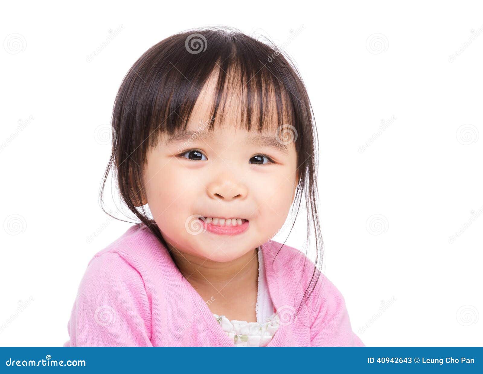 Asian Little Girl Making Funny Face Stock Image - Image of smiling ...