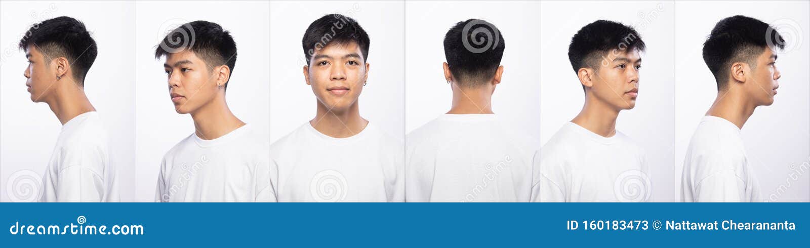 Asian Man before Make Up Hair Style. No Retouch Stock Image - Image of  male, feeling: 160183473