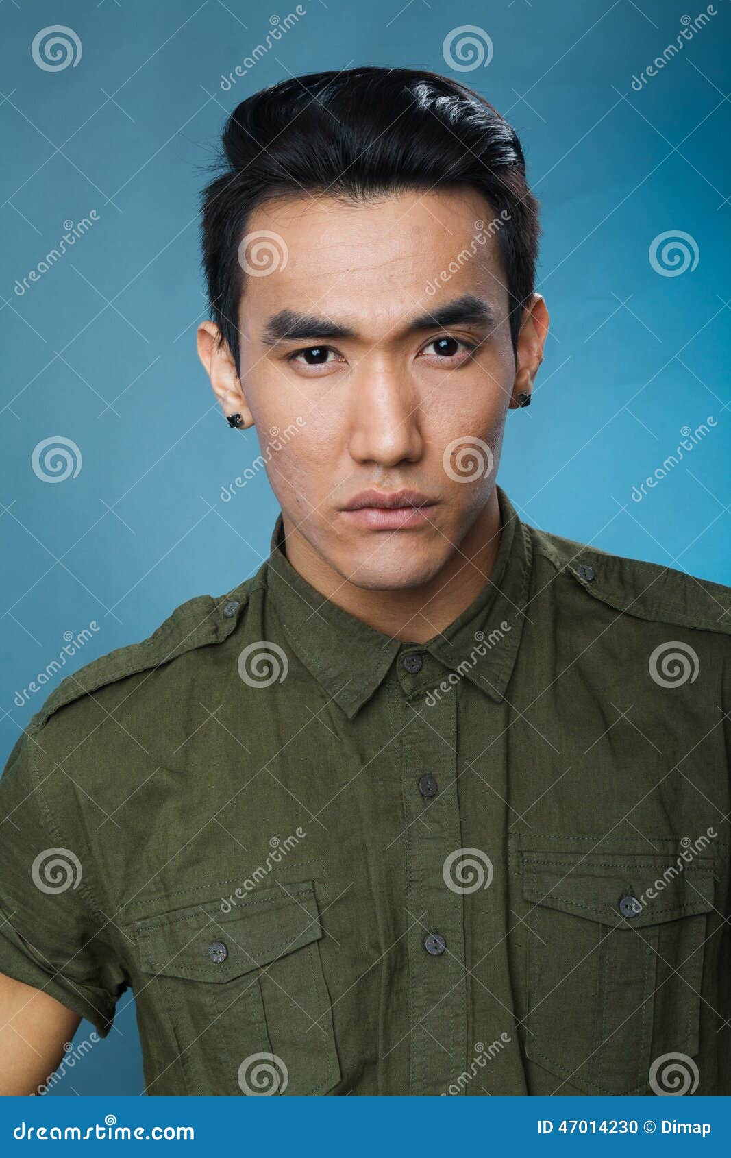 Asian man stock photo. Image of black, cool, blue, beauty - 47014230