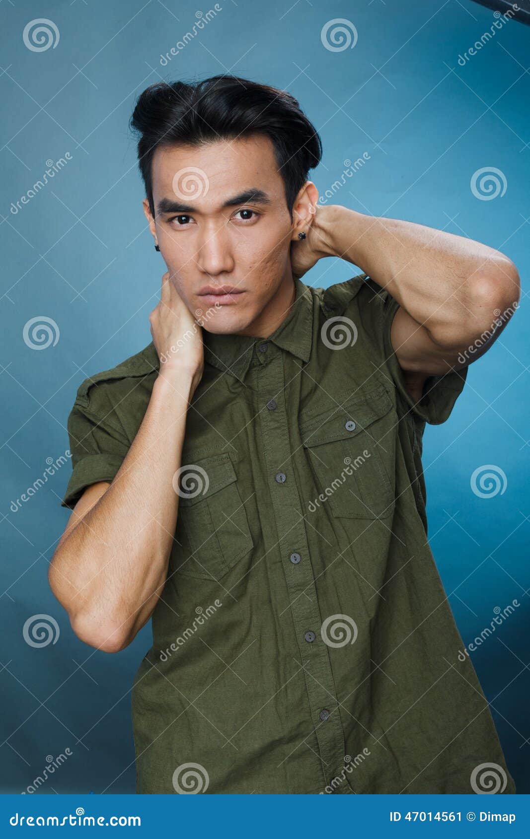 Asian man stock image. Image of isolated, hair, cool - 47014561