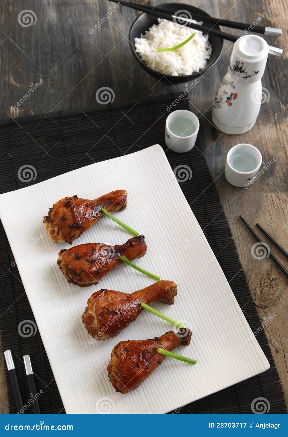 Asianmarinated Baked Chicken Stock Image Image of food, marinade
