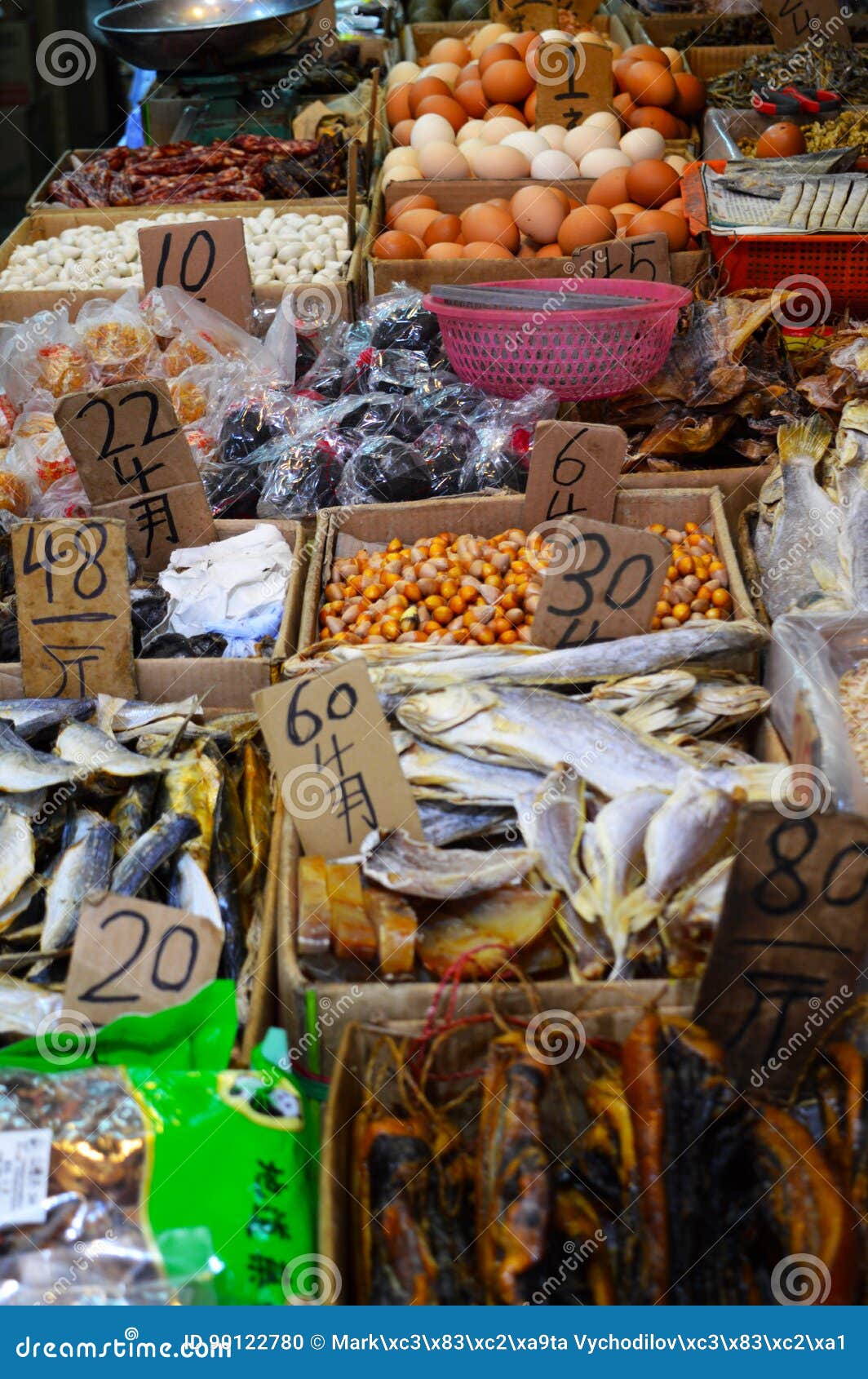 Asian Market Located Near Hongkong City Underground Stock ...