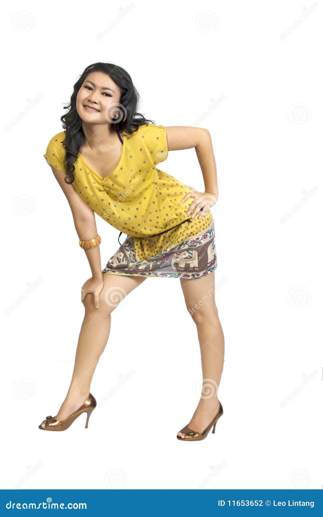 Asian Model Posing Full Body Stock Photo - Image of indonesian, female ...