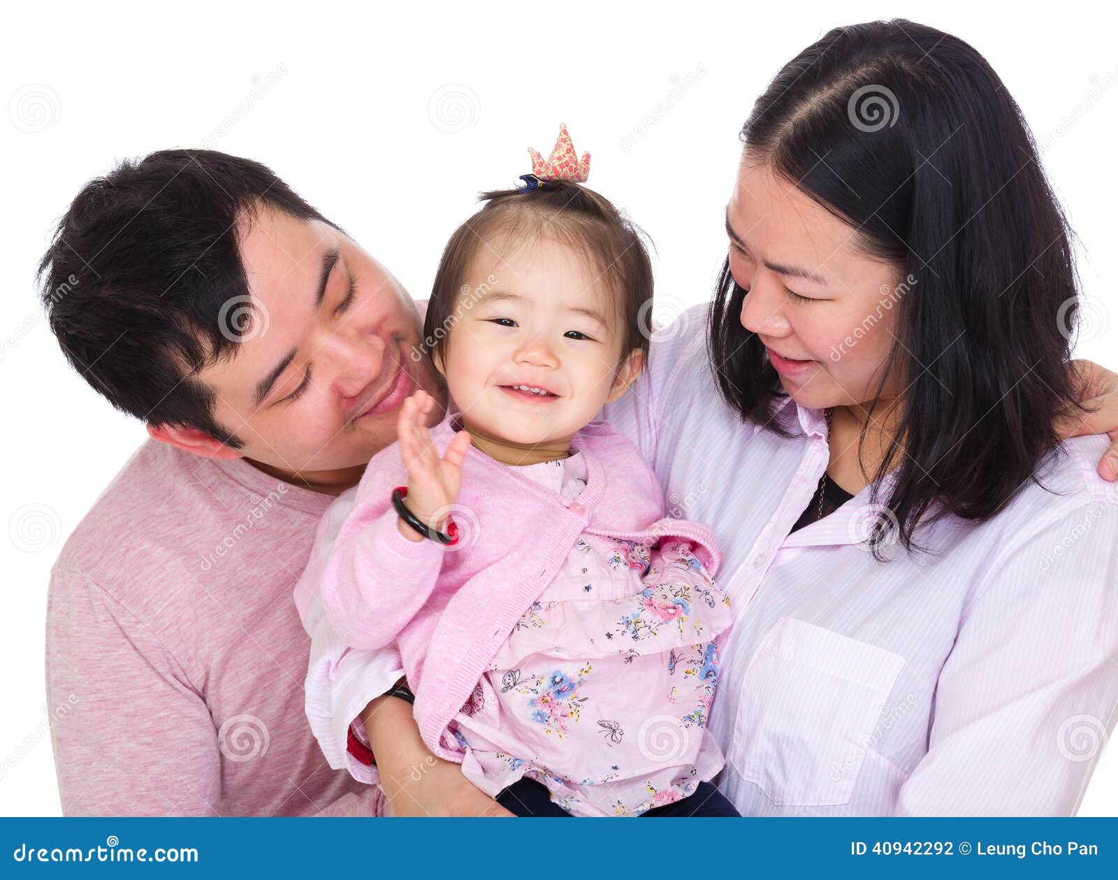 Asian Parent Flushing His Sick Cute Little Asian 1 Year Old Toddler