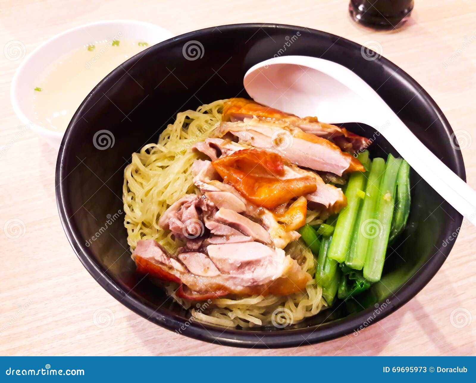 Asian Peking Duck noodle stock image. Image of rice, healthy 69695973