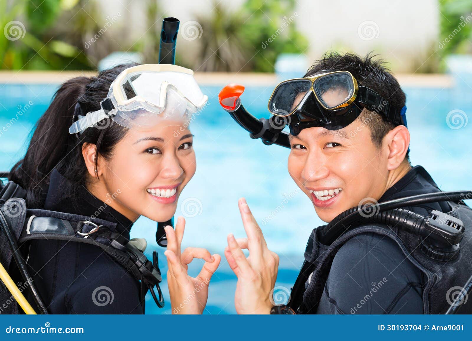 Teacher and Student in a Diving School Stock Photo Image of school