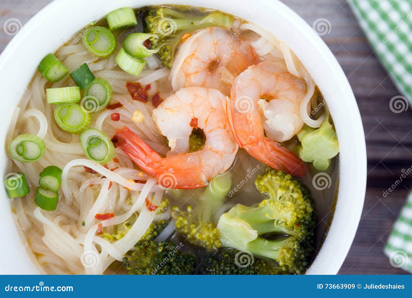 Asian prawn noodle soup stock image. Image of china, bouillon 73663909