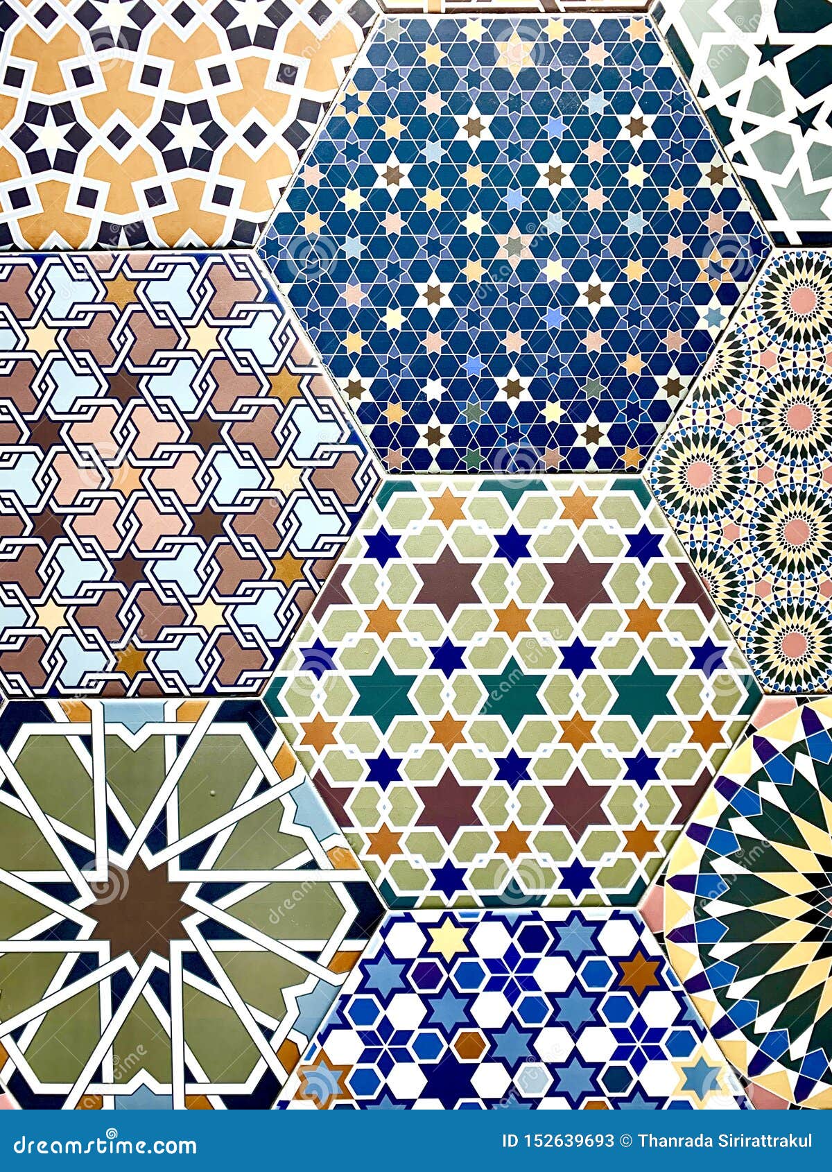 Asian Random Pattern Floor Tile Stock Image Image Of Pattern