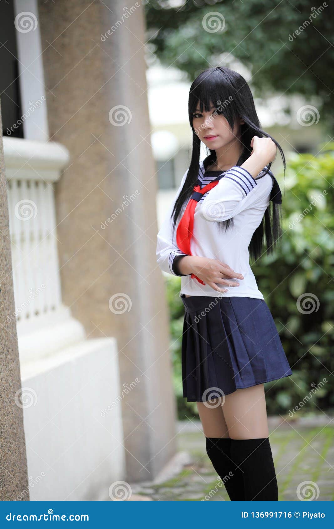 Oriental schoolgirl