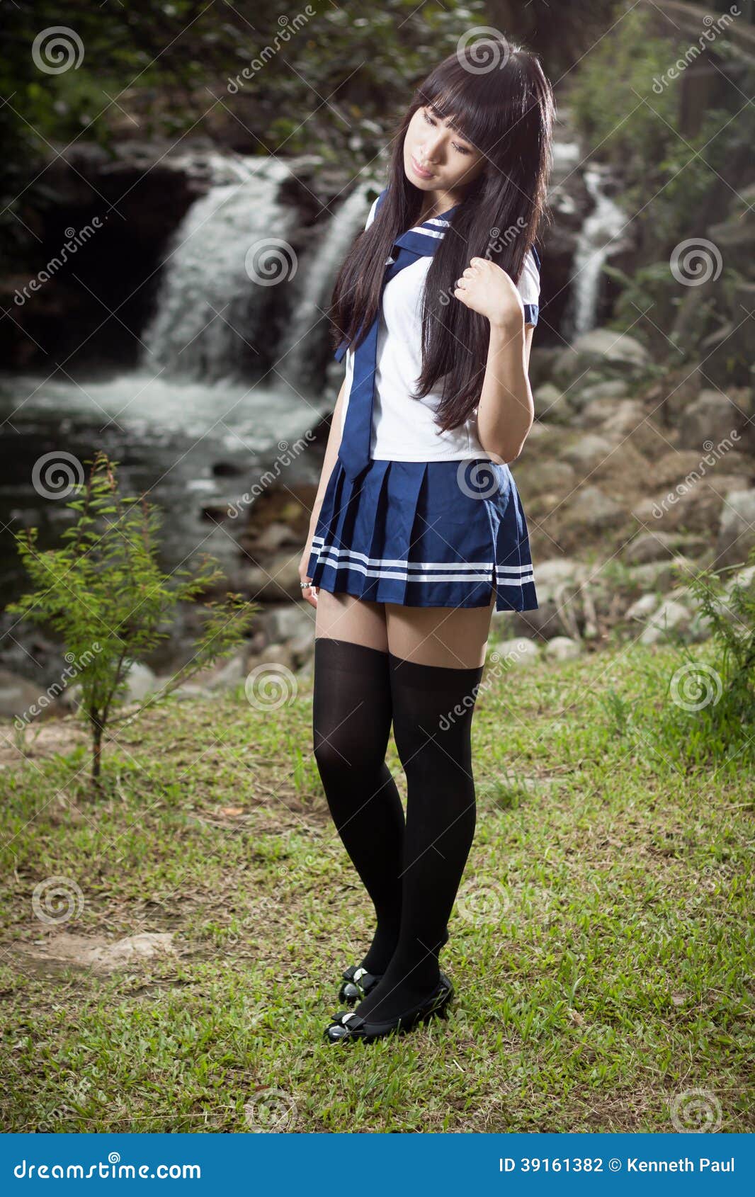 Oriental schoolgirl