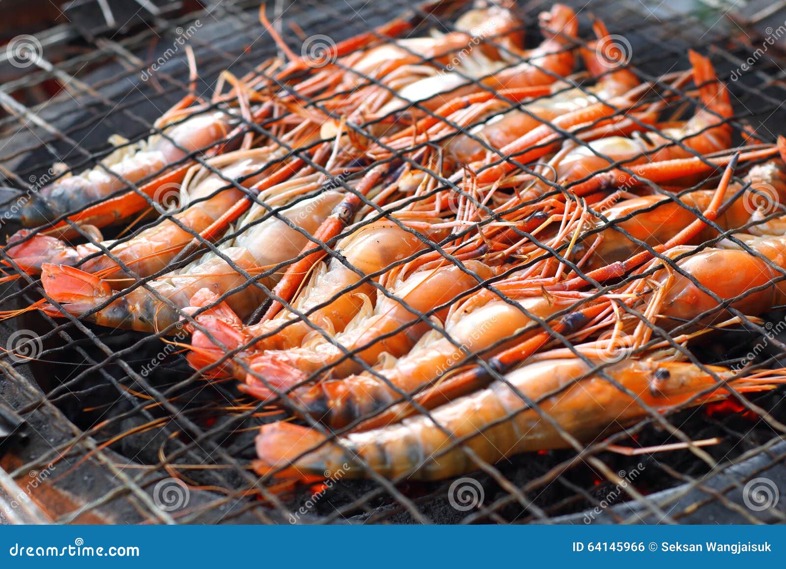 Asian shrimp barbecue stock photo. Image of shrimp, plate 64145966