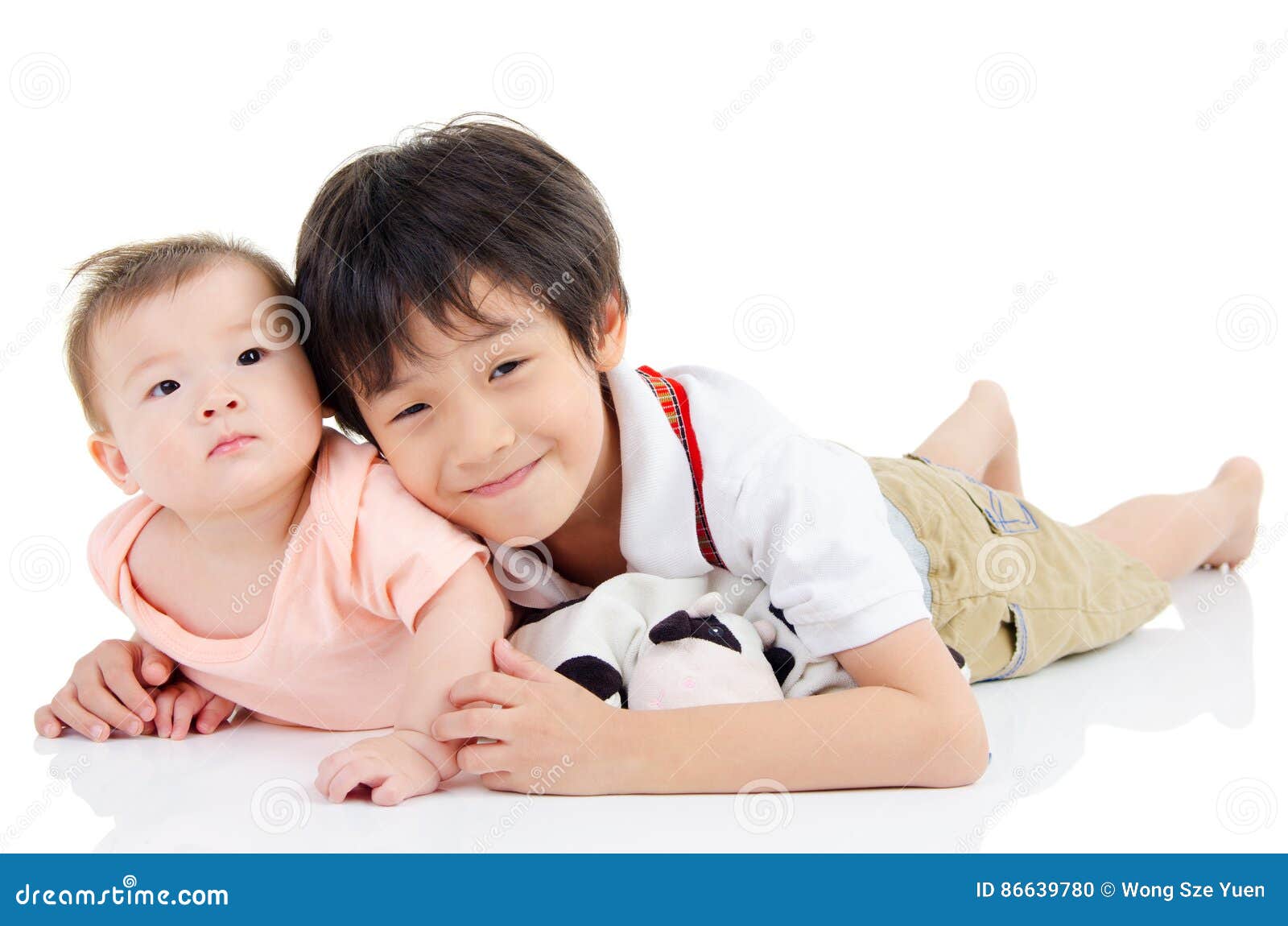 Asian sibling stock photo. Image of korean, adorable - 86639780