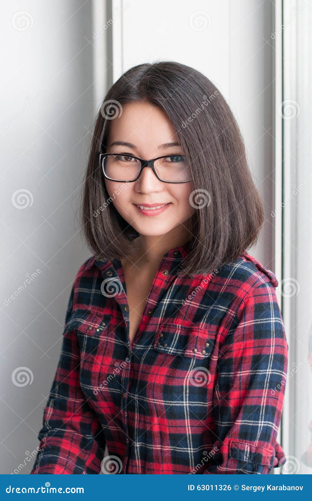 Asian Teen With Glasses