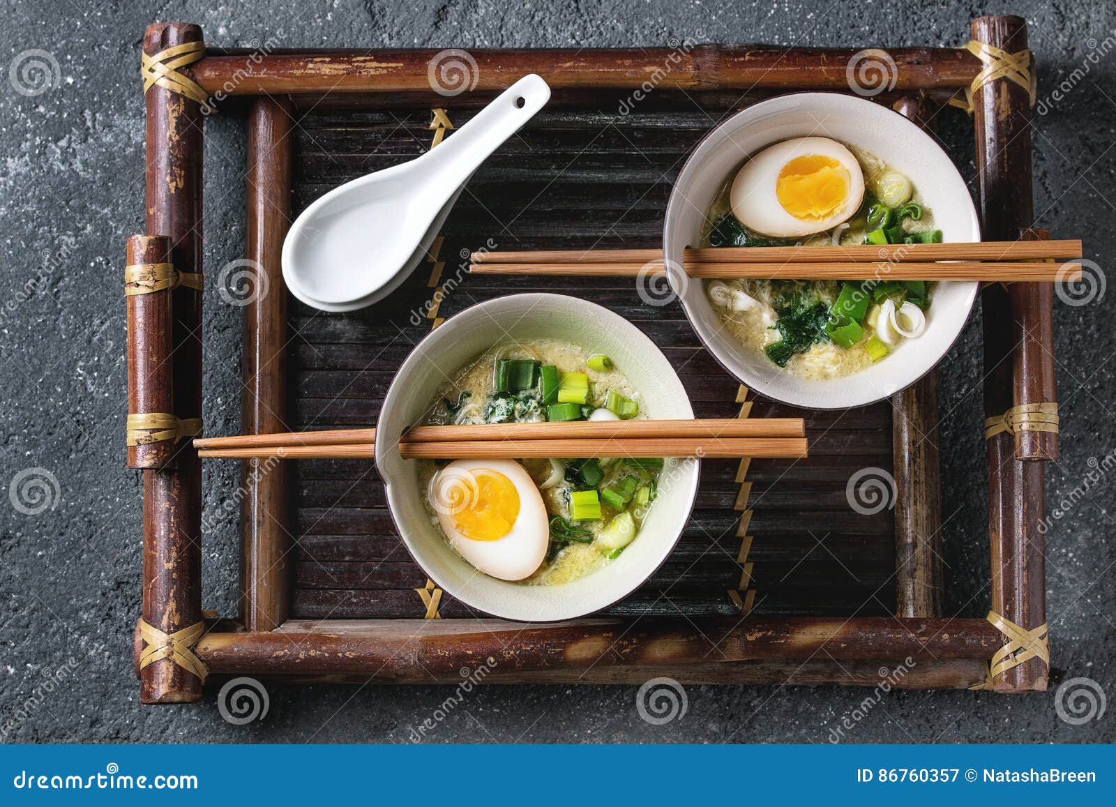 Egg Trio Soup With Spinach : Spinach Soup With Poached Egg Stock Photo - Image of lunch ...