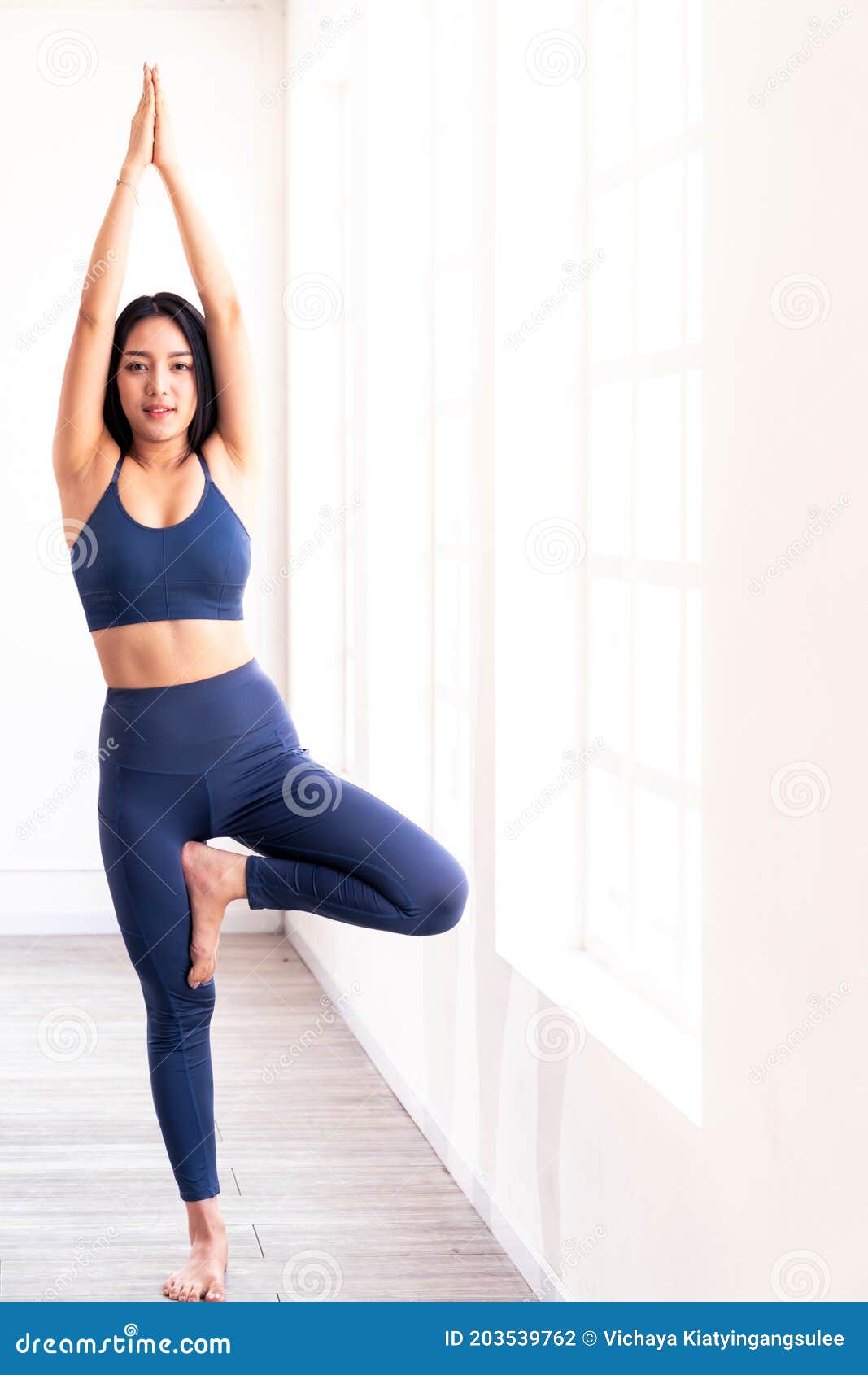Young man practicing yoga with tree pose, vrksasana asana, stand on one  leg. Flat vector illustration isolated on white background 16124129 Vector  Art at Vecteezy