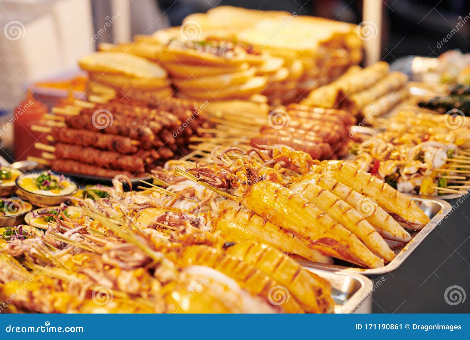 Asian Street Food Market stock image. Image of gourmet - 171190861